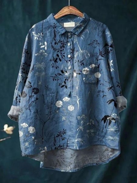 Women’s Blouse | Button-Up Floral