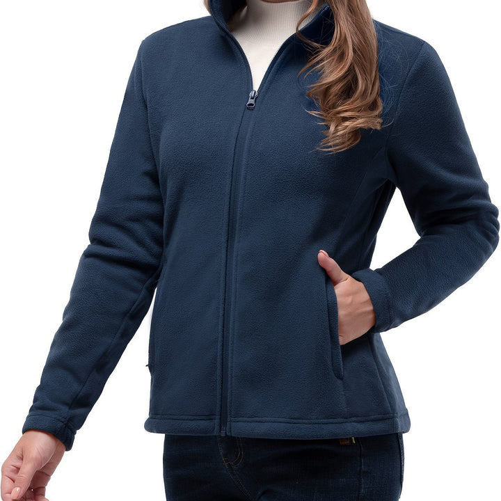 Willow | Cosy Full-Zip Fleece Jacket – Warm Without the Bulk, High Collar