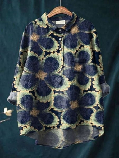 Women’s Blouse | Button-Up Floral