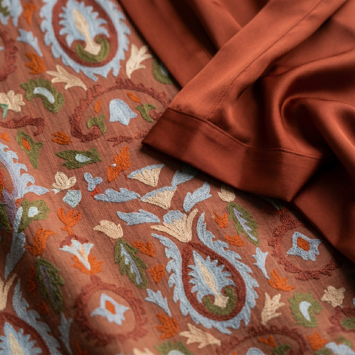 Victoria | Printed Maxi Dress with Matching Layer