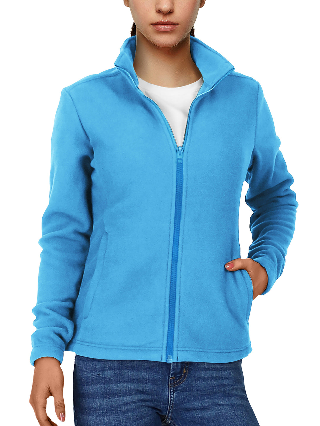 Willow | Cosy Full-Zip Fleece Jacket – Warm Without the Bulk, High Collar