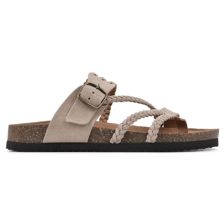 Adriana I Braided cork sandals