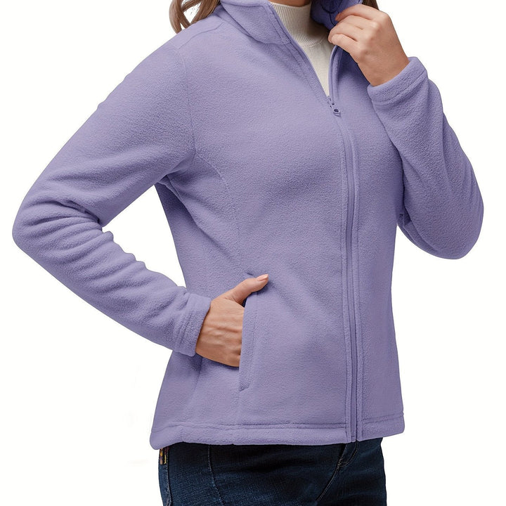 Willow | Cosy Full-Zip Fleece Jacket – Warm Without the Bulk, High Collar