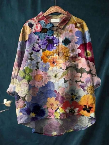 Women’s Blouse | Button-Up Floral