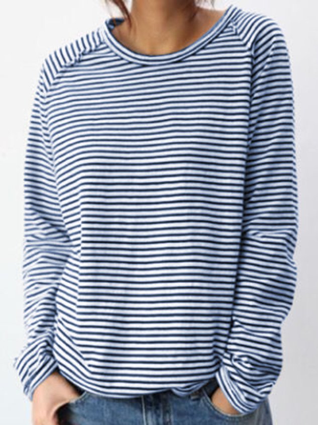 Clara | Striped Long Sleeve Top