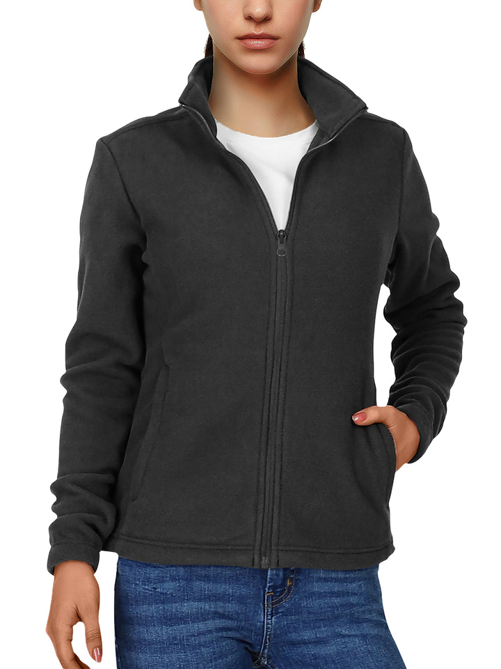 Willow | Cosy Full-Zip Fleece Jacket – Warm Without the Bulk, High Collar