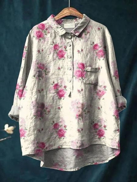 Women’s Blouse | Button-Up Floral