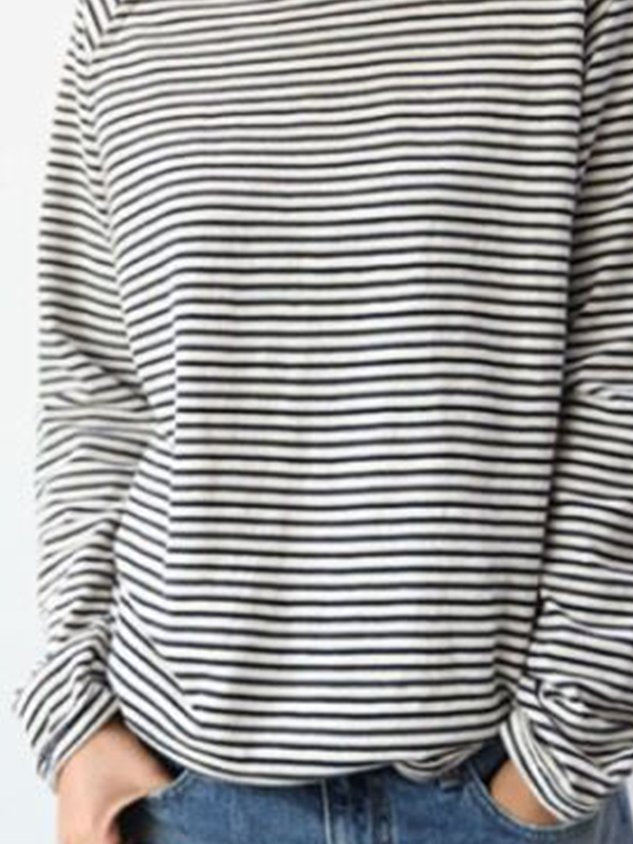 Clara | Striped Long Sleeve Top