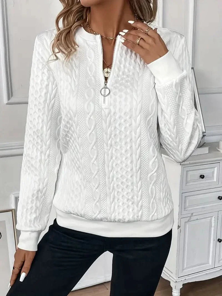 AMY | SWEATER WITH ZIPPER