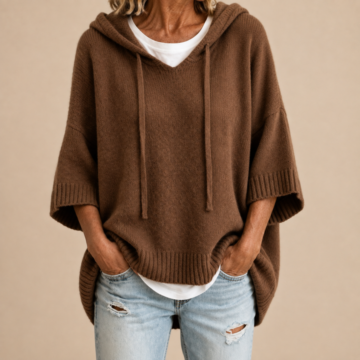 Celinda | Chic Oversized Hooded Jumper – Soft, Relaxed Fit, 10 Colours