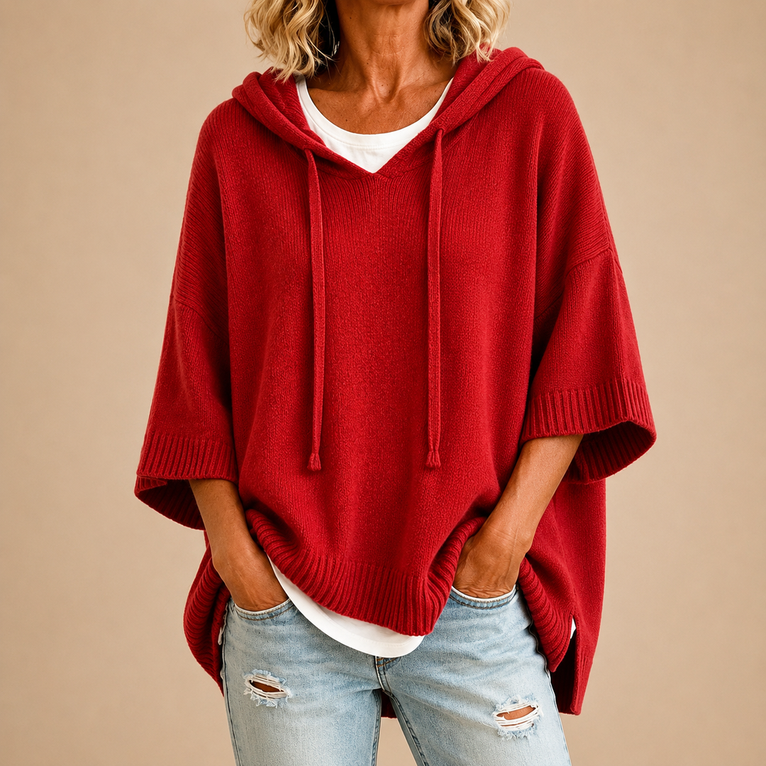 Celinda | Chic Oversized Hooded Jumper – Soft, Relaxed Fit, 10 Colours