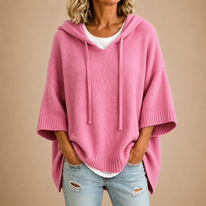 Celinda | Chic Oversized Hooded Jumper – Soft, Relaxed Fit, 10 Colours