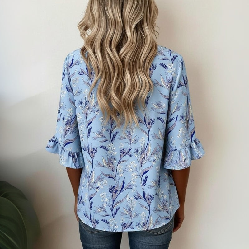 Comfort Blouse with Floral Pattern