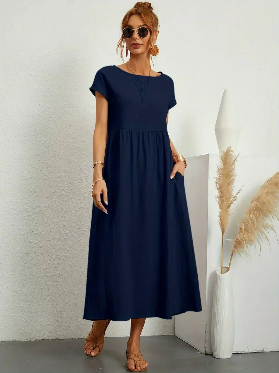 Ursina™ | Fluid Midi Dress