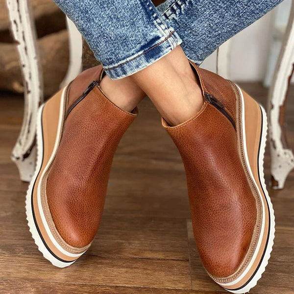 Jeanne | Women's Waterproof Ankle Boots with Side Zipper