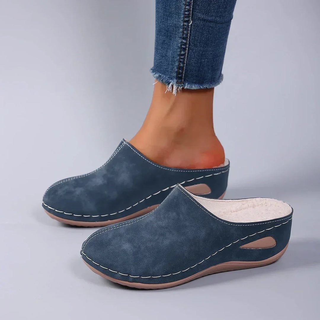 Polerine | Orthopaedic Cosy Slippers – Warm Plush Lining, Arch Support, Non-Slip