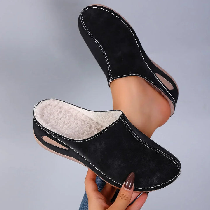 Polerine | Orthopaedic Cosy Slippers – Warm Plush Lining, Arch Support, Non-Slip