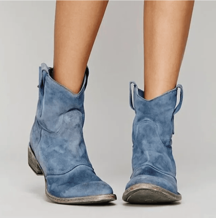 Piper | Western Pull-On Ankle Boots