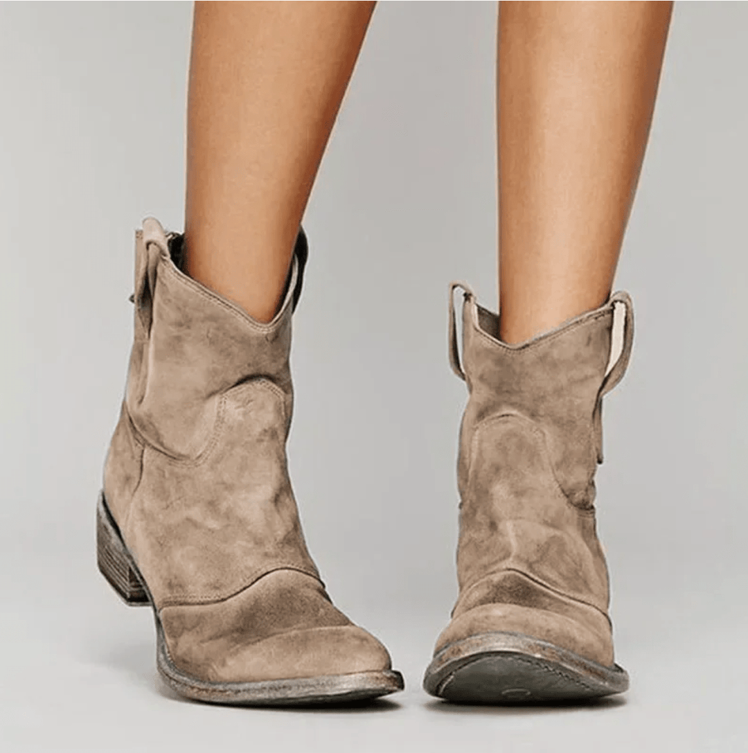 Piper | Western Pull-On Ankle Boots
