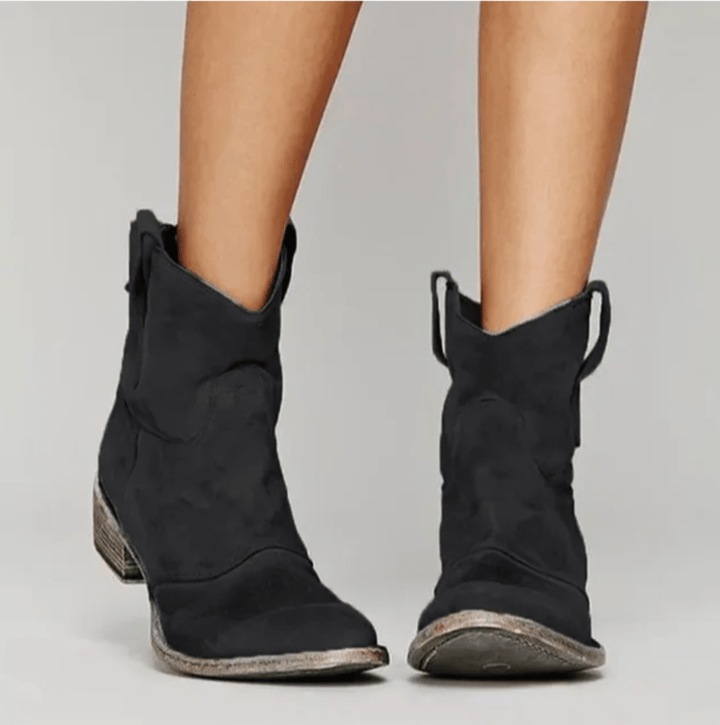 Piper | Western Pull-On Ankle Boots