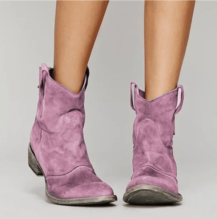 Piper | Western Pull-On Ankle Boots