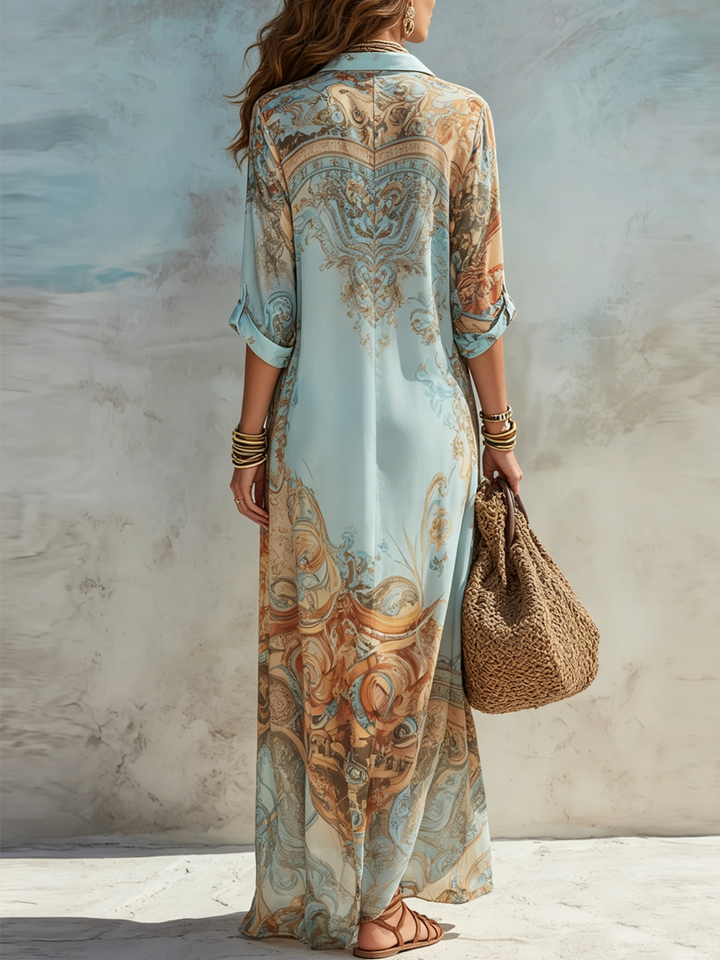 Serena | Mediterranean Blouse Dress
