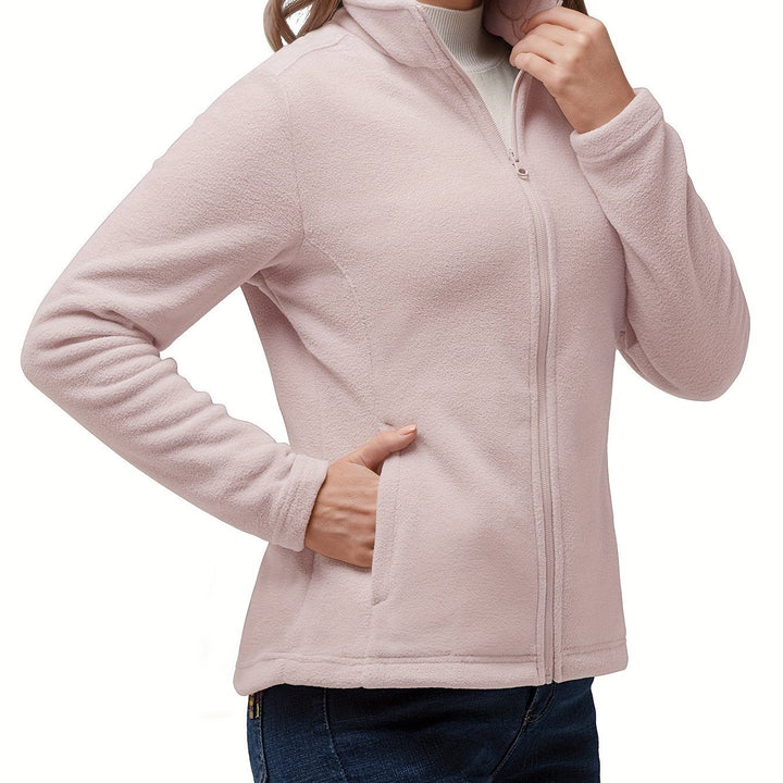 Willow | Cosy Full-Zip Fleece Jacket – Warm Without the Bulk, High Collar