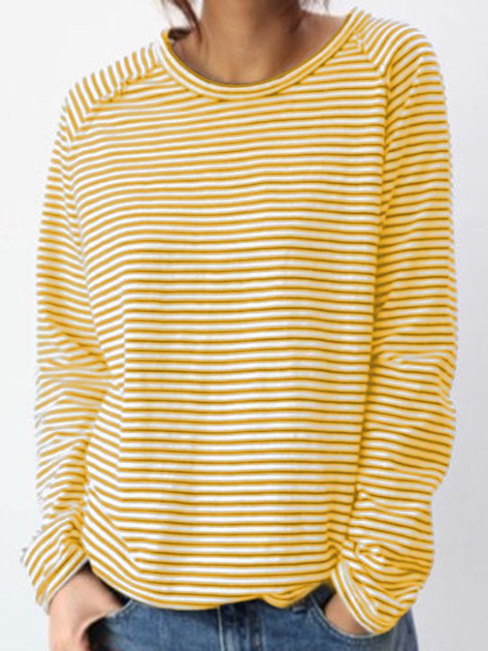Clara | Striped Long Sleeve Top