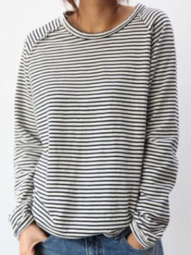 Clara | Striped Long Sleeve Top