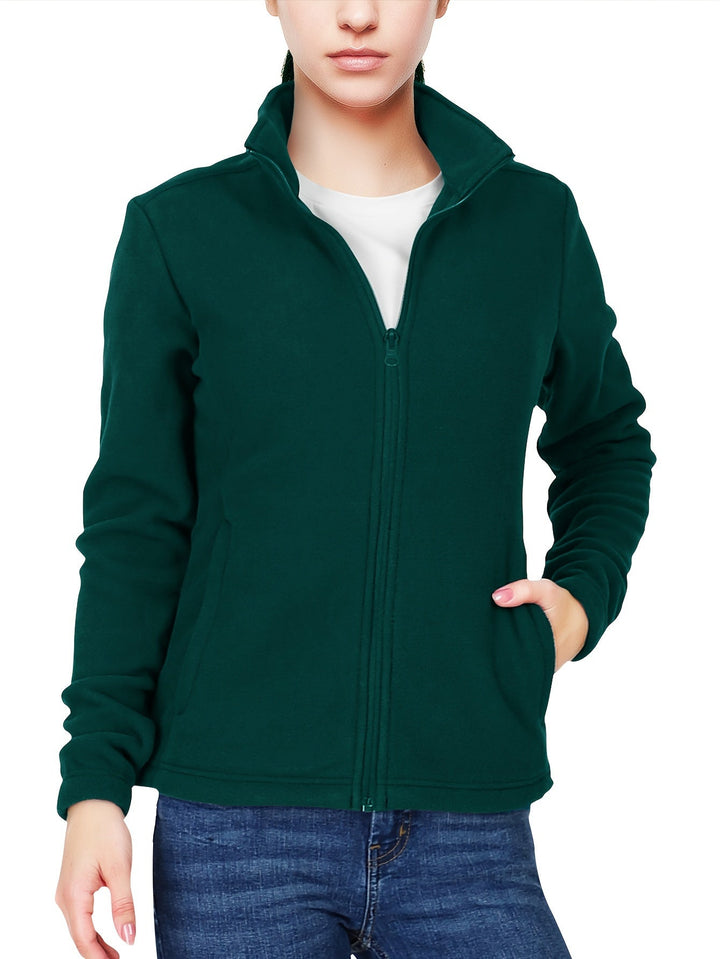 Willow | Cosy Full-Zip Fleece Jacket – Warm Without the Bulk, High Collar