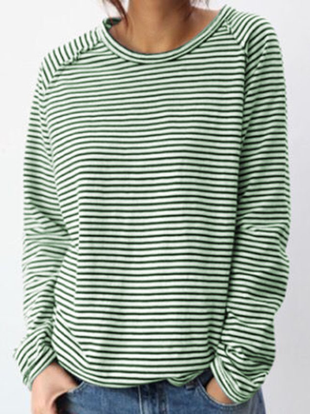 Clara | Striped Long Sleeve Top