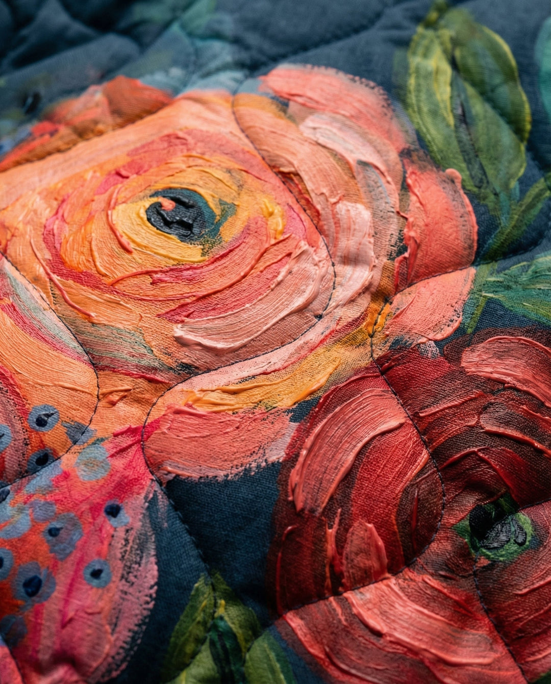 Amaya | Vintage Floral Quilted Jacket – Light Warmth, Flattering Fit