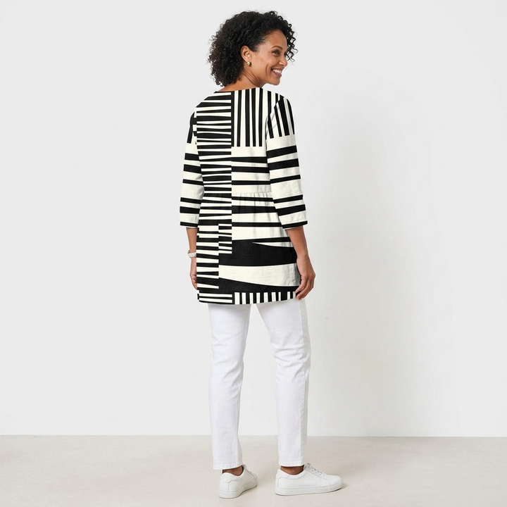 Sophie | Long Blouse with V-Neck