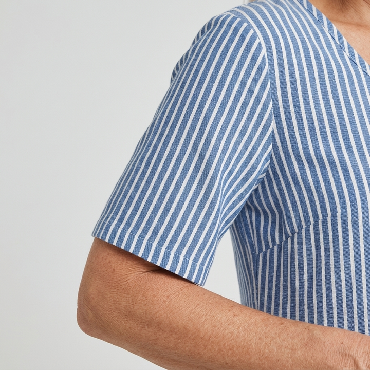 Nora | Striped Midi Dress