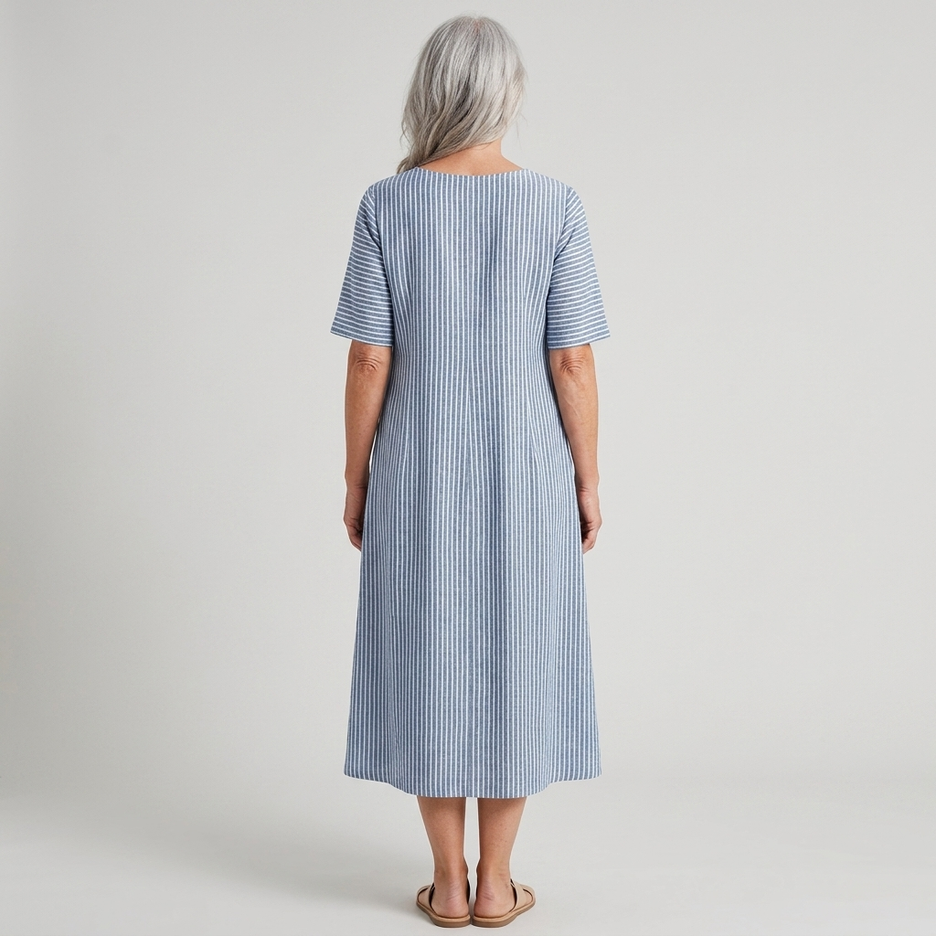 Nora | Striped Midi Dress