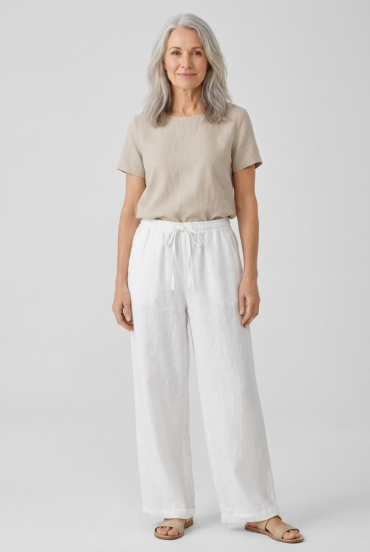 Isobel | Wide-Leg Linen Trousers