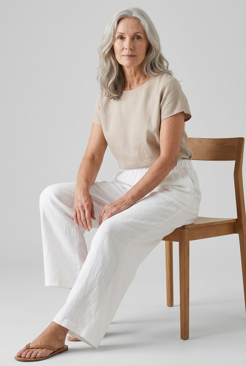 Isobel | Wide-Leg Linen Trousers