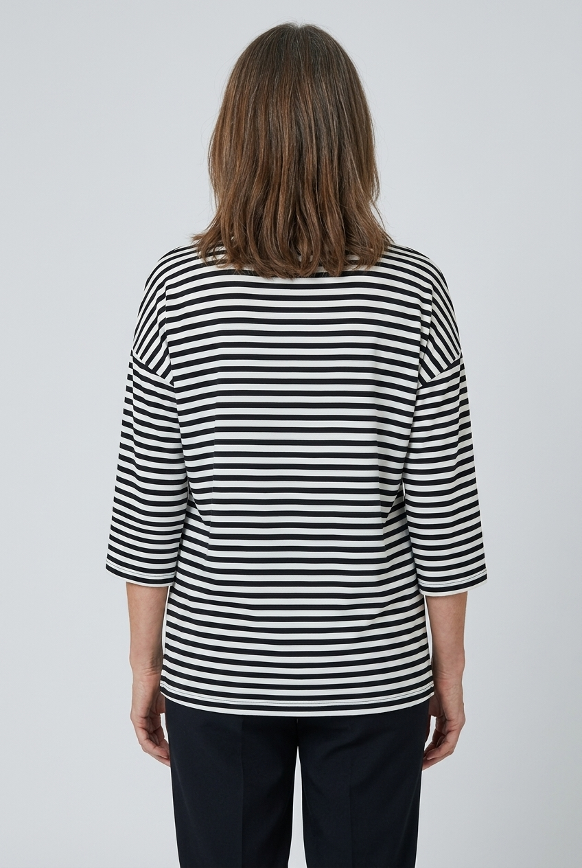 Harriet | Striped V-Neck Blouse