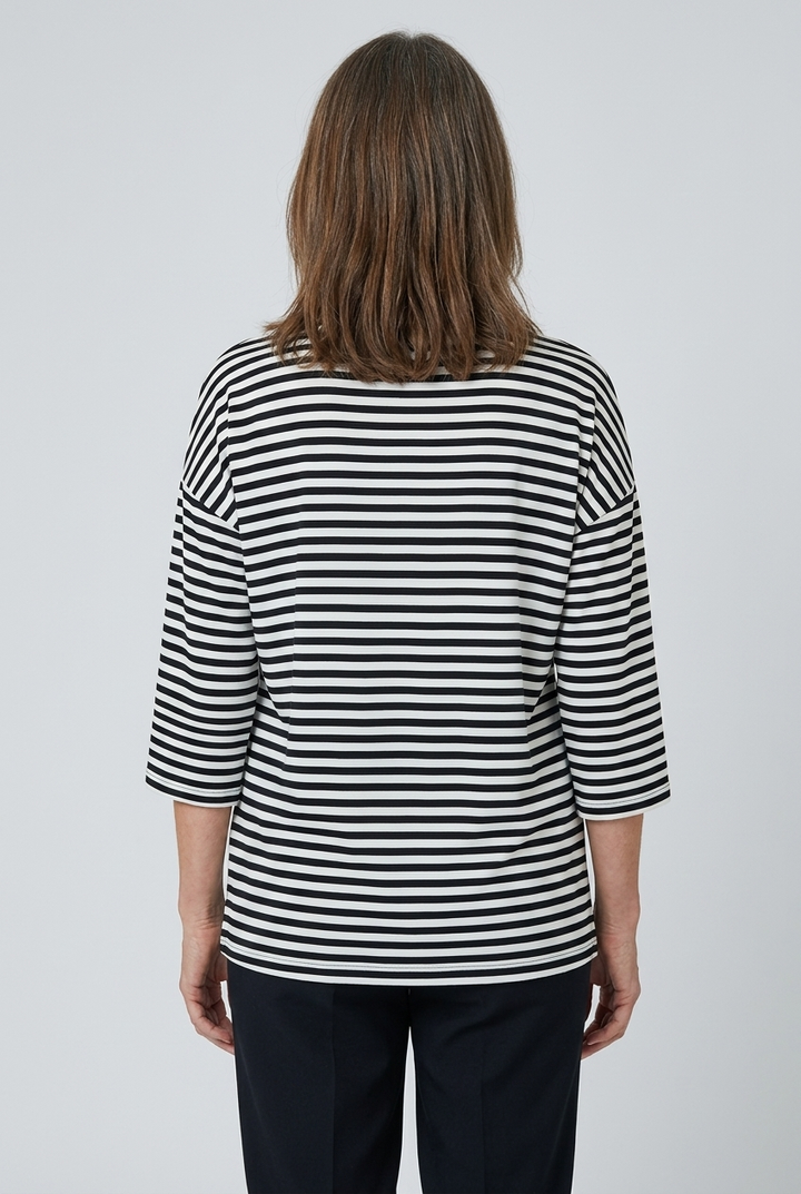 Harriet | Striped V-Neck Blouse