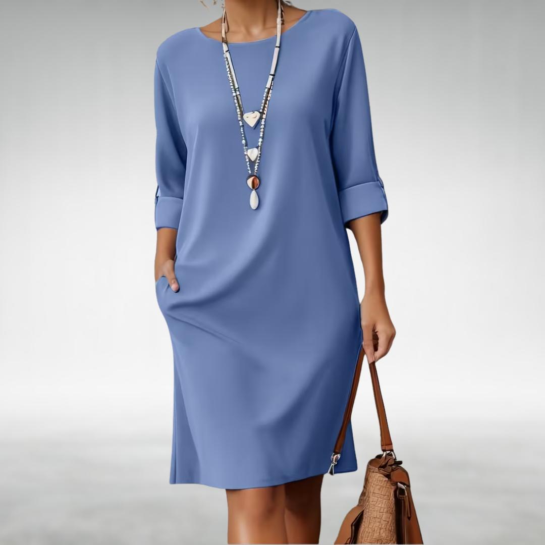 Evelyn | Comfortable Midi Dress – Lightweight, Flattering Easy Fit