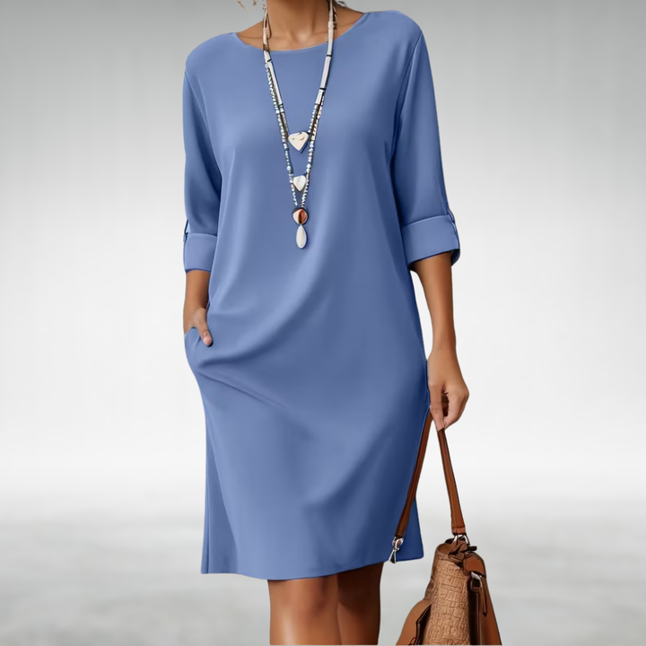Evelyn | Comfortable Midi Dress – Lightweight, Flattering Easy Fit
