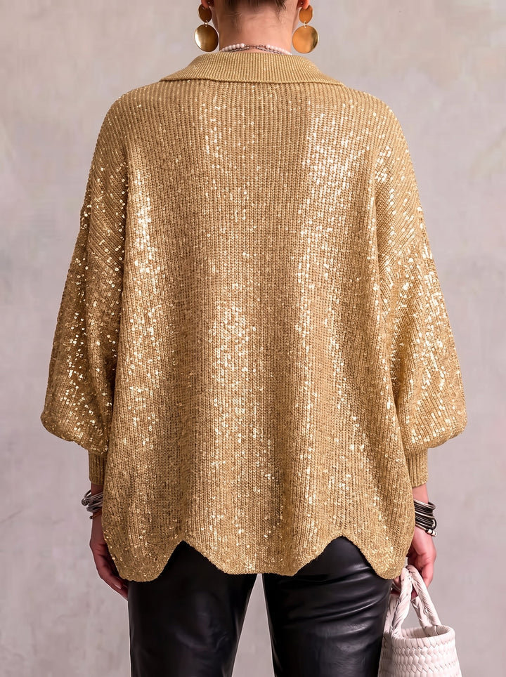 Iolanthe | Collared Cardigan With Metal Buttons