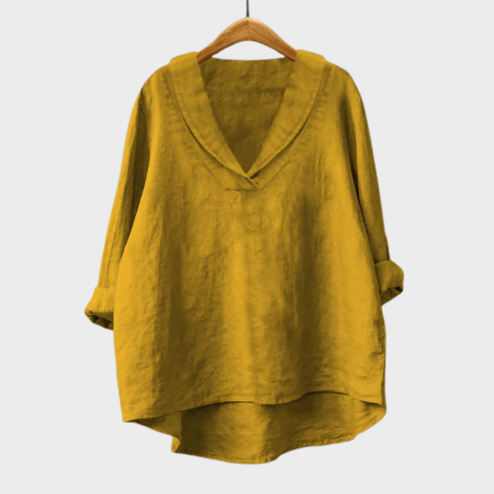 Elowen | Relaxed V-Neck Blouse