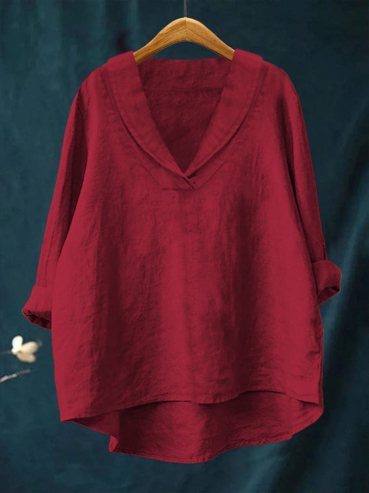 Elowen | Relaxed V-Neck Blouse