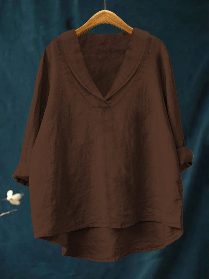 Elowen | Relaxed V-Neck Blouse