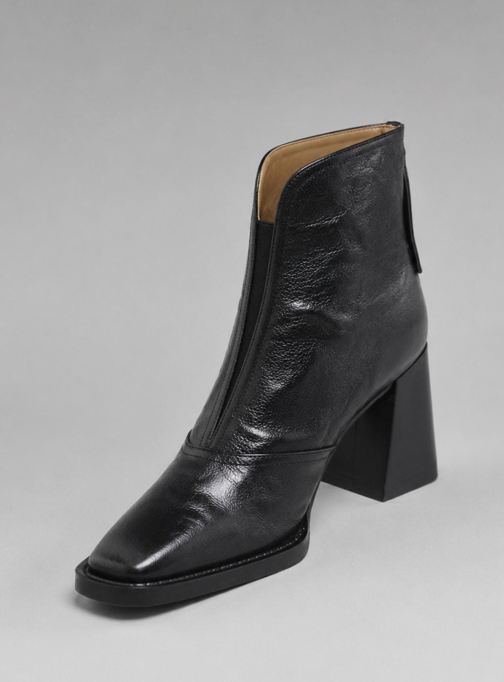 Aria | Women's Block Heel Square-Toe Ankle Boots – Easy Back Zip, Steady & Smart