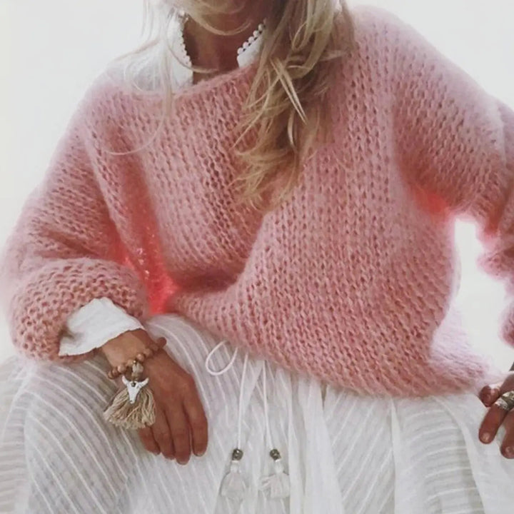 Poppy | Soft Oversized Fluffy Knit Jumper – Relaxed Fit, Cosy, Never Scratchy