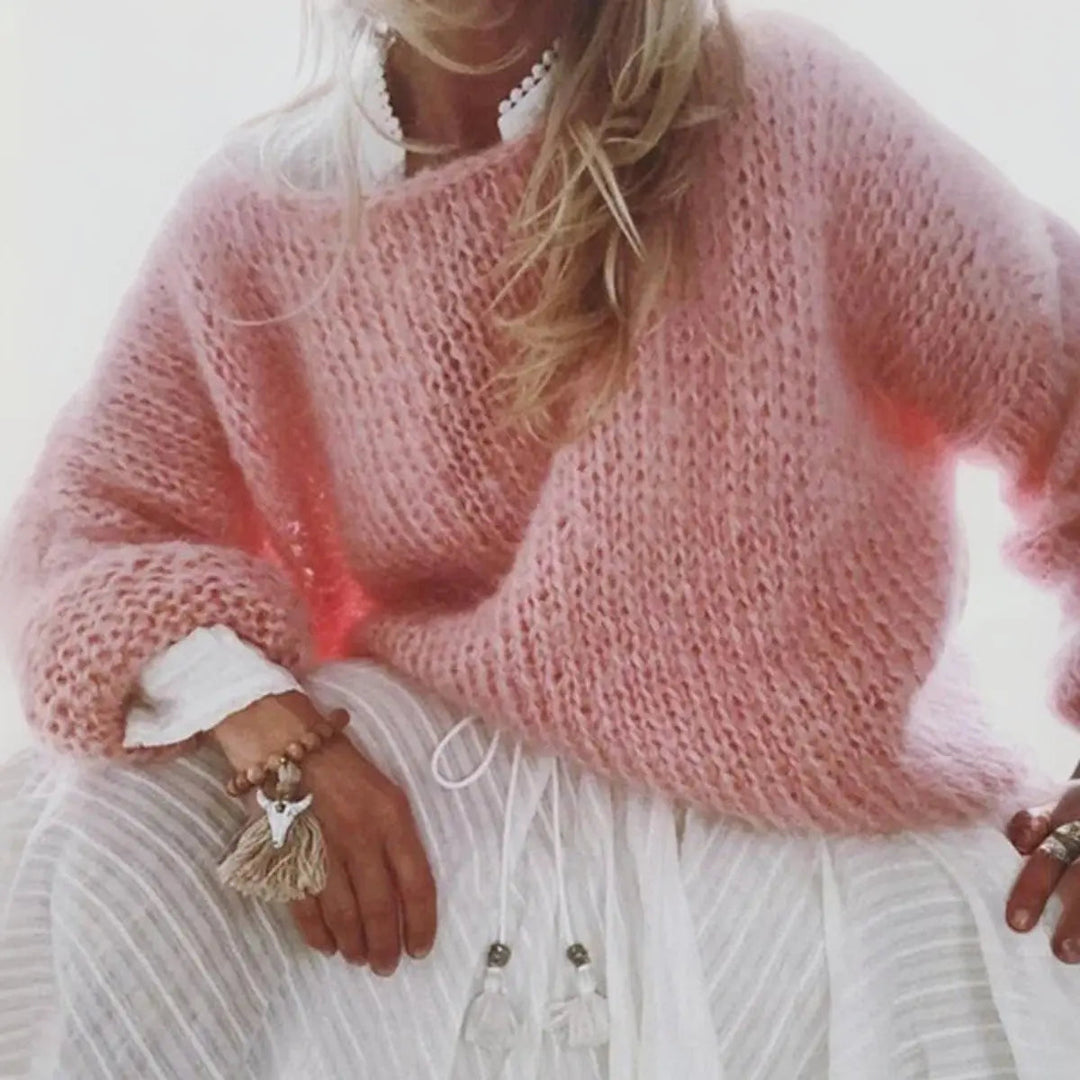 Mabel | Cloud-Soft Oversized Jumper – Fluffy Knit, Pastel Colours, Never Itchy