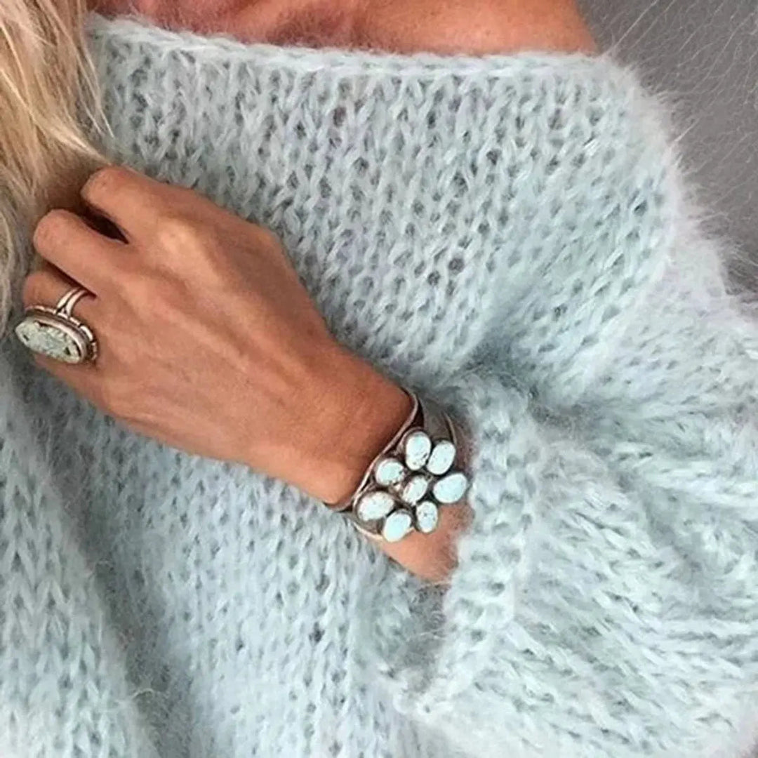 Poppy | Soft Oversized Fluffy Knit Jumper – Relaxed Fit, Cosy, Never Scratchy