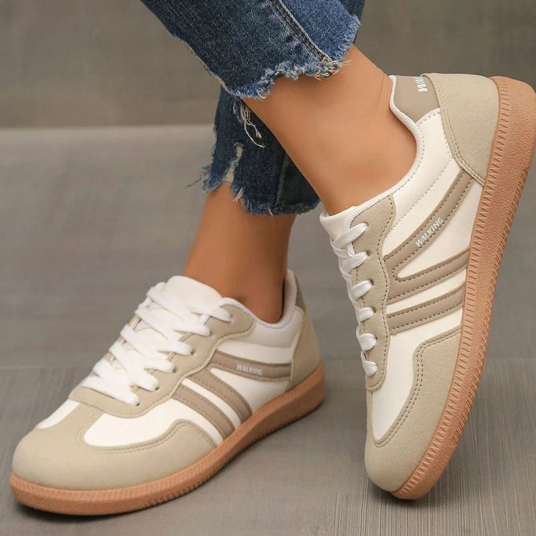 Lily | Women's Wide Toe Box Orthopedic Lace-Up Trainers